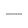 panel de parcheo modular mini com (sin conectores), plano, blindado, alta densidad, de 48 puertos, 1ur