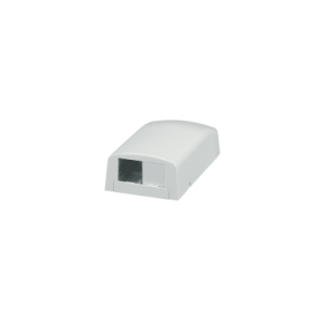 caja de montaje en superficie, para 2 módulos mini com, color blanco