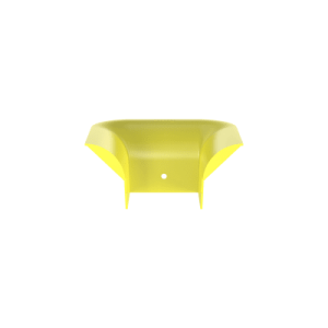 accesorio de control de radio de curvatura, para bajadas de cable con canaletas fiberrunner 4x4, color amarillo