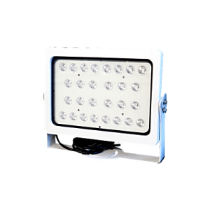 luz estroboscópica suplementaria / 28 leds de alta luminosidad / 250 lx a 50 m / Ángulo 10° / ip66 / control ttl / protección contra falso disparo / aluminio aleación