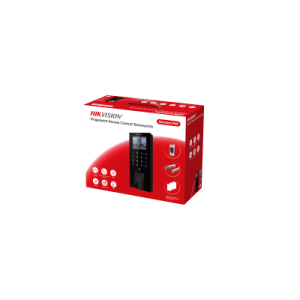 kit terminal control acceso biométrico ds kas807 / reconocimiento facial y huella digital / 2.4" lcd / 5000 huellas + 5000 tarjetas / ip65 / wi fi + poe / cerradura magnética 272 kg / botón touchless