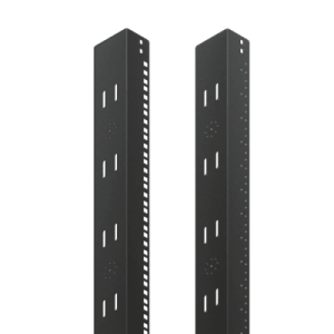 Ángulo roscado de 19 pulgadas para rack proline, ajuste de 2000 mm, de acero, negro