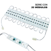 módulo led resistente a intemperie / 4500 lúmenes / 110v / luz cálida 2 700 k / hasta 20 módulos en serie / no requiere transformador.