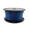 cable eléctrico color azul calibre 14 / ul 1015 1230 / 600 voltios / temperatura 105°c seco 75°c húmedo / cobre estañado clase k / aislante pvc retardante de llama vw 1 / resistente a humedad abrasión Ácido combu