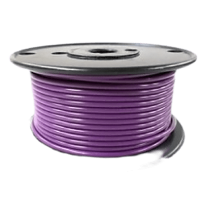 cable eléctrico color morado calibre 14 / ul 1015 1230 / 600 voltios / temperatura 105°c seco 75°c húmedo / cobre estañado clase k / aislante pvc retardante de llama vw 1 / resistente a humedad abrasión Ácido com
