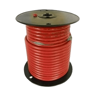 cable para batería color rojo calibre 1 awg / rollo de 100 pies / cobre estañado clase k / 600 1000v / 105°c seco 75°c húmedo / resistente a llama vw 1 / flexible extra / ul 1426 bc 5w2