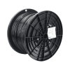 bobina de cable utp de 4 pares osp (planta externa), cat6 de rango extendido, 22 awg, color negro, 305 m.