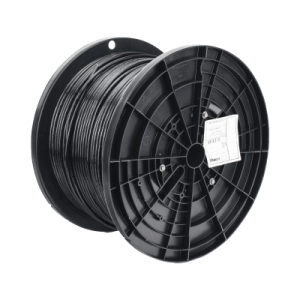 bobina de cable utp de 4 pares osp (planta externa), cat6 de rango extendido, 22 awg, color negro, 305 m.