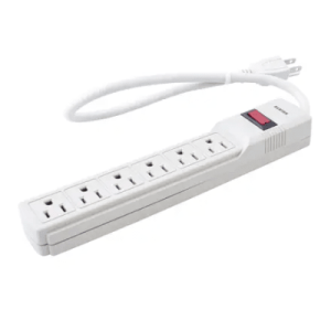 multicontacto con supresor de picos 450 joules, voltaje de entrada: 127 vca nema 5 15p, con 6 salidas nema 5 15r.