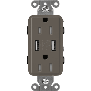 receptáculo 15 a con puerto usb