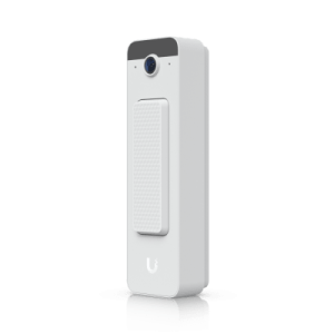 uvc doorbell lite – videoportero compacto 5 mp poe con visión nocturna ir, audio bidireccional y diseño resistente al clima, color blanco