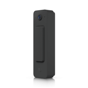 uvc doorbell lite – videoportero compacto 5 mp poe con visión nocturna ir, audio bidireccional y diseño resistente al clima, color negro