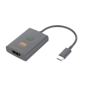 adaptador usb c a hdmi con seguridad de un clic | resolución 4k ultra hd 60hz | hdmi 2.0b 18 gbps | dp 1.2a | silenciamiento de video instantáneo | protección esd ±8kv | audio 7.1 canales | compatibilidad universal