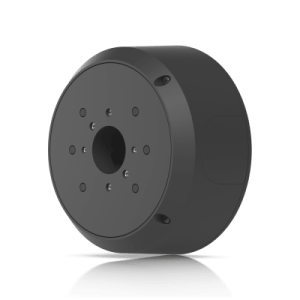 camera junction box – caja de conexiones antimanipulación en color negro para cámaras unifi protect bullet, dome y turret