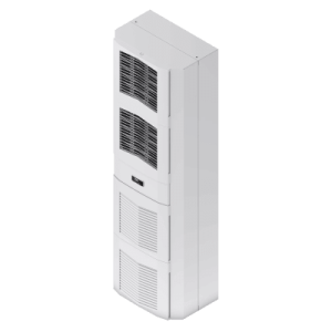 aire acondicionado spectracool slim fit s16 interior, uso en gabinetes de telecomunicaciones, 13500 btu, 460 vca, de acero, color gris claro
