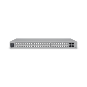unifi switch pro max 48 – switch capa 3 con 48 puertos (16 × 2.5 gbe y 32 × 1 gbe), 4 puertos sfp+ 10g y pantalla informativa integrada