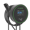 estación de carga para vehículos eléctricos / 48a 11.5kw / voltaje 220 250v 1 fase y 380 480v 3 fases / pantalla lcd 4.3 pulgadas / cable tpu 5 metros / protecciones múltiples / conectividad plug and play app rfid / carcasa alu