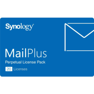 paquete de licencias synology mailplus | 20 cuentas de correo electrónico activas | licencias permanentes | compatible con synology nas | alta disponibilidad | migración de licencias.
