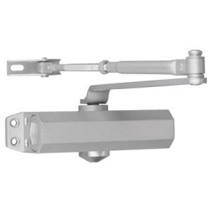 cierra puertas / de superficie / puertas de metal / puertas de madera / ajustable para tamaños / puertas hasta 65 kg / incluye herrajes / brazos de acero forjado