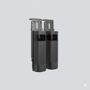 haz infrarrojo inalámbrico access phw / transmisor y receptor photo beam / triple frecuencia 409 458 mhz / alcance 20 metros / batería litio 2300mah / ip54 / ajuste angular 90° a +90° / compatible puertas seccionales, enrollables, c