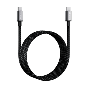 cable de carga usb c a c 1.5 metros / tecnología gan (nitruro de galio / fast charging / potencia 60w / velocidad transferencia 480 mbps / material nylon / conector aluminio anodizado