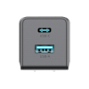 cargador pro usb a / usb c a c / tecnología gan (nitruro de galio / fast charging / potencia 60w / velocidad transferencia 480 mbps / material silicona no tóxica / conector aluminio anodizado