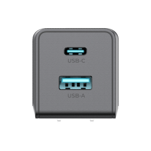 cargador pro usb a / usb c a c / tecnología gan (nitruro de galio / fast charging / potencia 60w / velocidad transferencia 480 mbps / material silicona no tóxica / conector aluminio anodizado