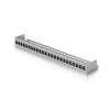 uacc rack patch panel blank 24 puertos – panel patch keystone 1u con barra de gestión de cables y estética uniforme