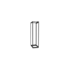 rack de cuatro postes estándar de 19", rieles con orificio para tuerca enjaulada, profundidad ajustable de 23 a 42 in, 45 unidades de rack, color negro