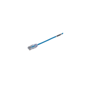 cable de parcheo tx6, utp cat6, diámetro reducido (28awg), color azul, 0.5 m