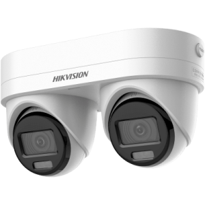 panovu series / lente dual de 4 megapixel / 2 lentes fijos de 2.8 mm / recomendado para pasillos o esquinas / ip67 / ik10 / poe / wdr 120 db / 10 mts ir / entrada y salida de audio y alarma / microsd