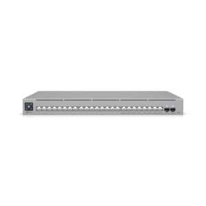 unifi switch pro max 24 – switch capa 3 con 24 puertos (8 × 2.5 gbe y 16 × 1 gbe), 2 puertos sfp+ 10g y pantalla informativa integrada