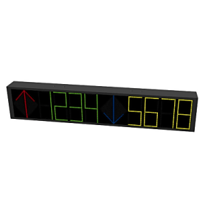 pantalla guía estacionamiento interior doble vía 4 dígitos / 7 8 mm pixel pitch / 3800 cd/m² luminancia / 110° Ángulo visión / rs485 y rj45 / 7 colores / iconos personalizables / ac 100 240v