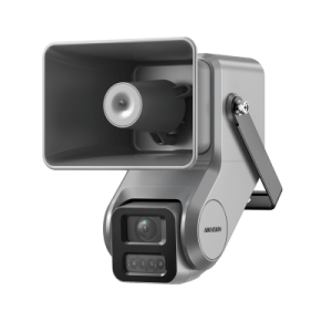 cámara ip 4 megapixel + bocina ip integrada / lente motorizado 2.8 a 12 mm / 7 watts de potencia / exterior ip67 / poe / metal / dual light / hik connect