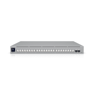 unifi switch usw pro xg 24 / capa 3 / 24 puertos (16 × 10 gbe, 8 × 2,5 gbe) + 2 puertos sfp28 25 g
