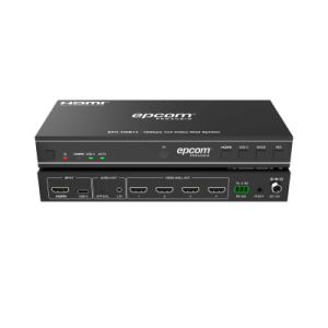 videowall 4k 1x4 | hdmi & usb c | 8 modos de visualización | audio Óptico/analógico | control rs 232/ir | plug & play