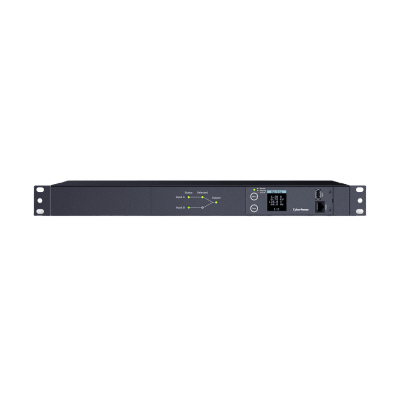 pdu ats (fuente redundante auto transferible) medible, para distribución de energía, 2 entradas 120 vca nema5 15p, con 10 salidas nema 5 15r, horizontal 19in, 1ur pdu ats (fuente redundante auto transferible) medible, para distribución de energía, 2 entradas 120 vca nema5 15p, con 10 salidas nema 5 15r, horizontal 19in, 1ur