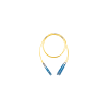 jumper de fibra optica monomodo 9/125 os2, lc sc duplex, ofnr (riser), color amarillo, 15 metros