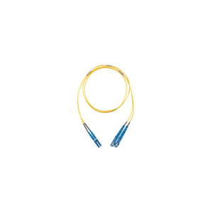 jumper de fibra optica monomodo 9/125 os2, lc sc duplex, ofnr (riser), color amarillo, 15 metros