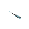 jumper de fibra Óptica multimodo 50/125 om4, lc lc uniboot duplex, lszh, color aqua, 3 metros