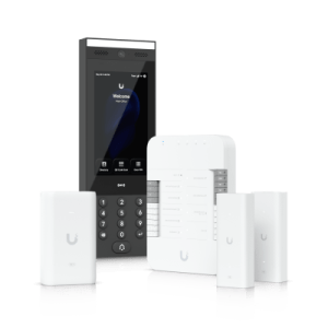 kit de inicio de control de acceso unifi / hub gate / intercomunicador g3 / adaptador poe++ / extensores de par trenzado
