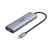 hub usb c 6 en 1 / hdmi 4k@60hz / 2x usb a 3.2 gen 2 (10 gbps) / 2x usb c 3.2 (10 gbps) / pd 100w / compatibilidad universal / driver free / aluminio