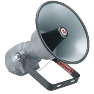 altavoz de anunciamiento publico a prueba de explosiones audiomaster®, 30w de potencia, listado ul y cul para clase i, división 1, grupos b, c y d; clase i, división 2, grupo a, b, c y d; clase ii, división 2, grupos f y g; clase
