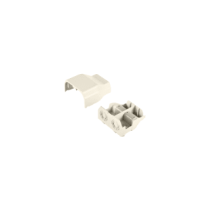 conexión de tubería a canaleta t70, salidas de 1/2", 3/4", 1" y 1 1/4", material abs, color blanco mate