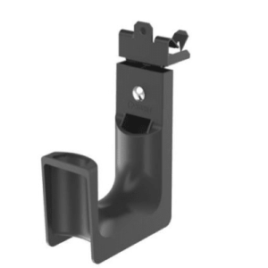 sujetador stronghold tipo j (j hook), grosor de brida 1/2", para viga instalada con martillo, hasta 46 cables cat6, nylon 6.6 metal, color negro, 1 pieza