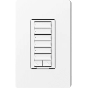 teclado de pared radiora 2 / control de luces y cortinas / botones retroiluminados / compatible con rf e ir / configuración flexible / montaje en pared / diseño elegante