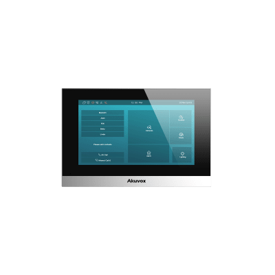 monitor color plata linux / pantalla touch de 7 pulgadas / sip / poe / wifi / compatible con frentes de calle akuvox monitor color plata linux / pantalla touch de 7 pulgadas / sip / poe / wifi / compatible con frentes de calle akuvox