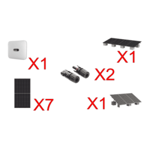 kit solar interconexion / 4 kw 220vca / inversor huawei/ montaje incluido