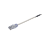 cable de parcheo tx6, utp cat6, diámetro reducido (28awg), color blanco, 20 cm