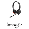 jabra evolve 30 ii duo con conexión usb c/a y 3.5mm, micrófono con cancelación de ruido y controlador en el cable con botones e indicadores led (5399 823 369)